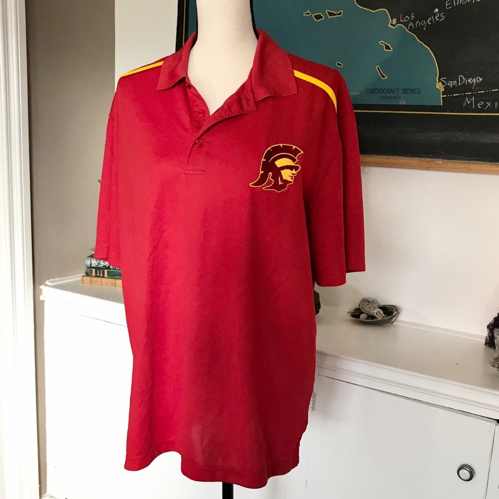 USC Trojan apparel | men Embroidered polo shirt L